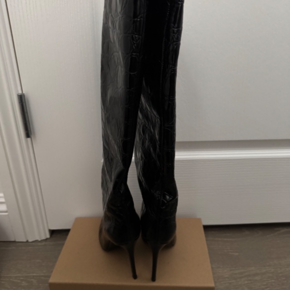 Paris Texas Boots Crocodile, Black Size 36 - Picture 2 of 5